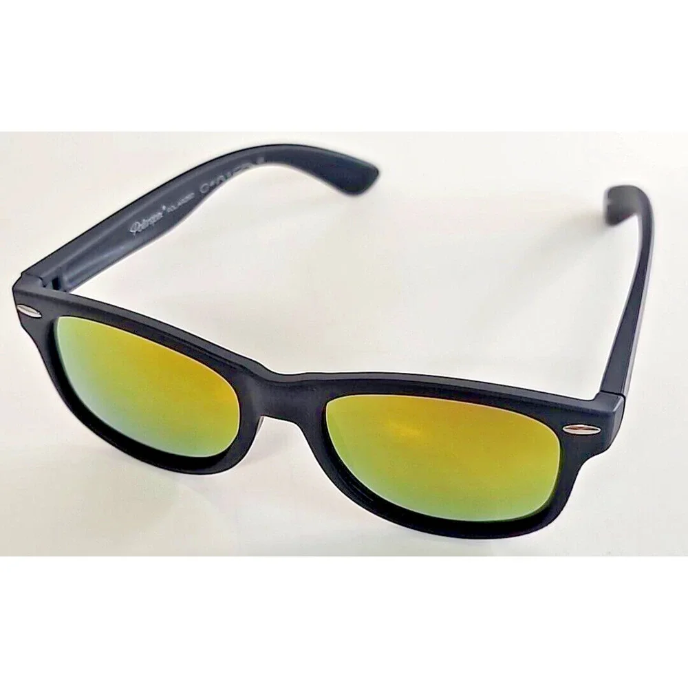 Polarspex Kids‎ Sunglasses Matte Black Frame Mirror Lense 100% UV Protection